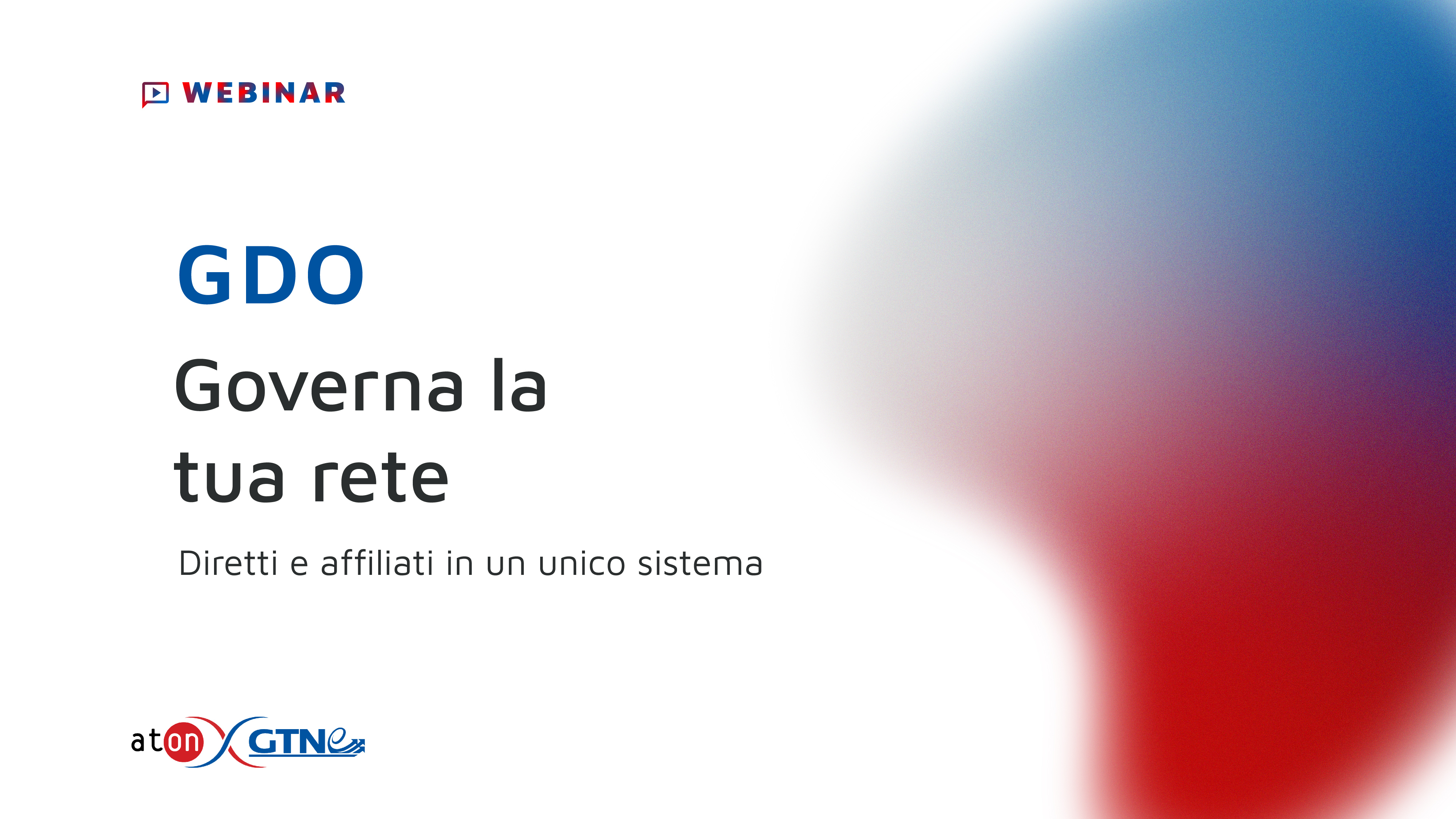 Banner Webinar - Governa la tua rete GDO